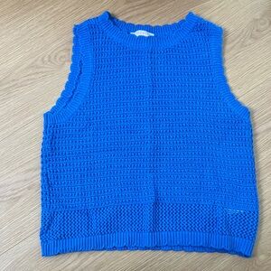 Joe Fresh Blue Knit Sleeveless Top